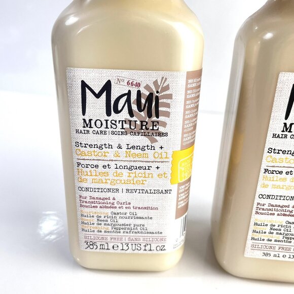 Maui Moisture Conditioner Hair Care Strength And Length Castor Oil 13 Oz Lot - Picture 2 of 4